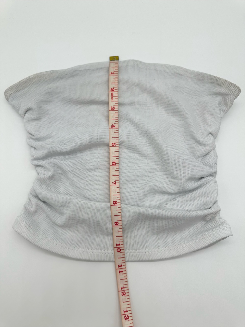 White Mesh Tube Top - Picture 6 of 8